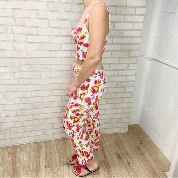 Y2K Victoria's Secret Floral 2 Piece Crop Set M16 - Picture 3 of 15